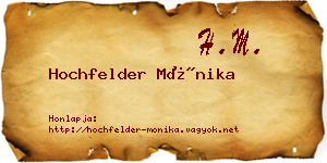 Hochfelder Mónika névjegykártya